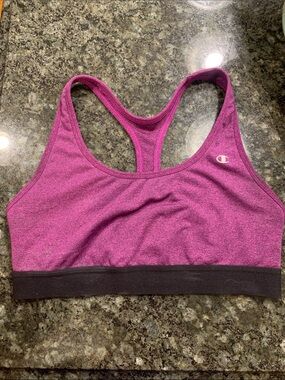 Champion Magenta Racerback Sports Bra with Black Band